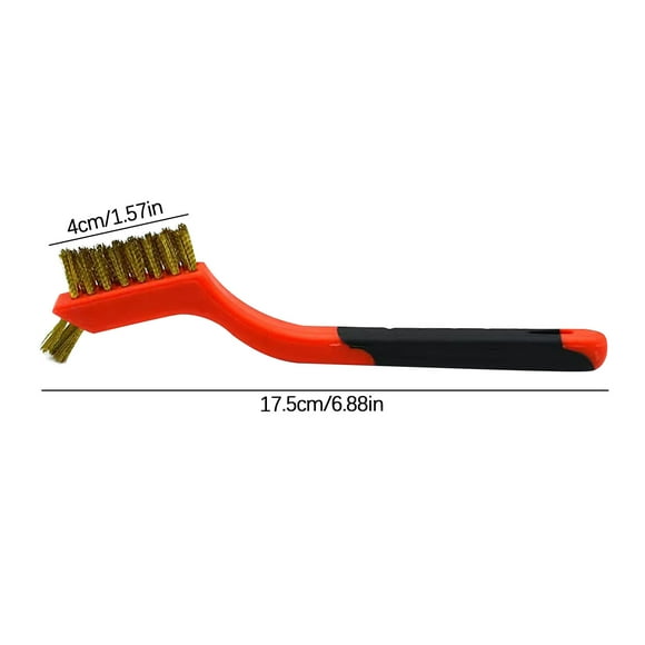 Wire Brushes for Cleaning Stove Steel Wire Brush Rust Steel Bag Glue Cleaning Brush 3 Copper Wire Nylon Wire Rust Removal Brush Wire Brush Set