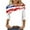Multicolor#4, variant on UVEASISHA Womens Patriotic Independence Day Shirt 3/4 Sleeve Stars Graphic Tee Mid-Length Casual Vacation Tops Multicolor#5 XXXL
