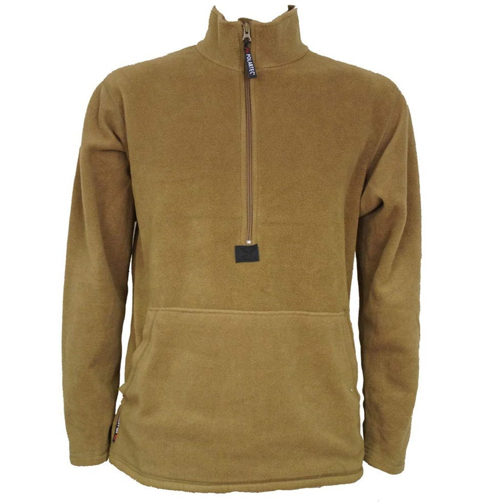 Polartec - Pullover Half Zipper Fleece with Kangaroo Pocket Jacket
