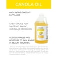 thumbnail image 2 of Canola Seed Oil by Velona - 1 Gallon / 128 Fl Oz | 100% Pure and Natural Carrier Oil | Refined, Expeller pressed | Cooking, Dressing, Skin & Hair, 2 of 5