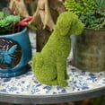 thumbnail image 5 of Visland Fuzzy Flocked Dog Spring Decor Dog Figurines Garden Artificial Animal Moss for Indoor Table Home, Kitchen, Shelf Decoration, 5 of 5