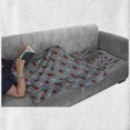 thumbnail image 6 of Ladybugs Soft Flannel Fleece Blanket, Bugs and Flower Pattern Flora and Fauna Design Diagonal Lilacs and Beetle Ornament, Cozy Plush for Indoor and Outdoor Use, 50" x 70", Multicolor, by Ambesonne, 6 of 6