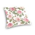 thumbnail image 3 of Wobogo Light Pink Rose Pillowcase Special Crystal Velvet Breathable and Comfortable Bedside Decorations Pillow 16×16in, 3 of 7