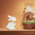 thumbnail image 4 of Easter Wooden Bunny Figurine Table Ornaments Easter Decor,Handmade Rabbit Ornaments to Paint Easter Bunny Cutouts Unfinished Bunny Tiered Tray Decor for Spring Easter Party Home Decor, 4 of 9