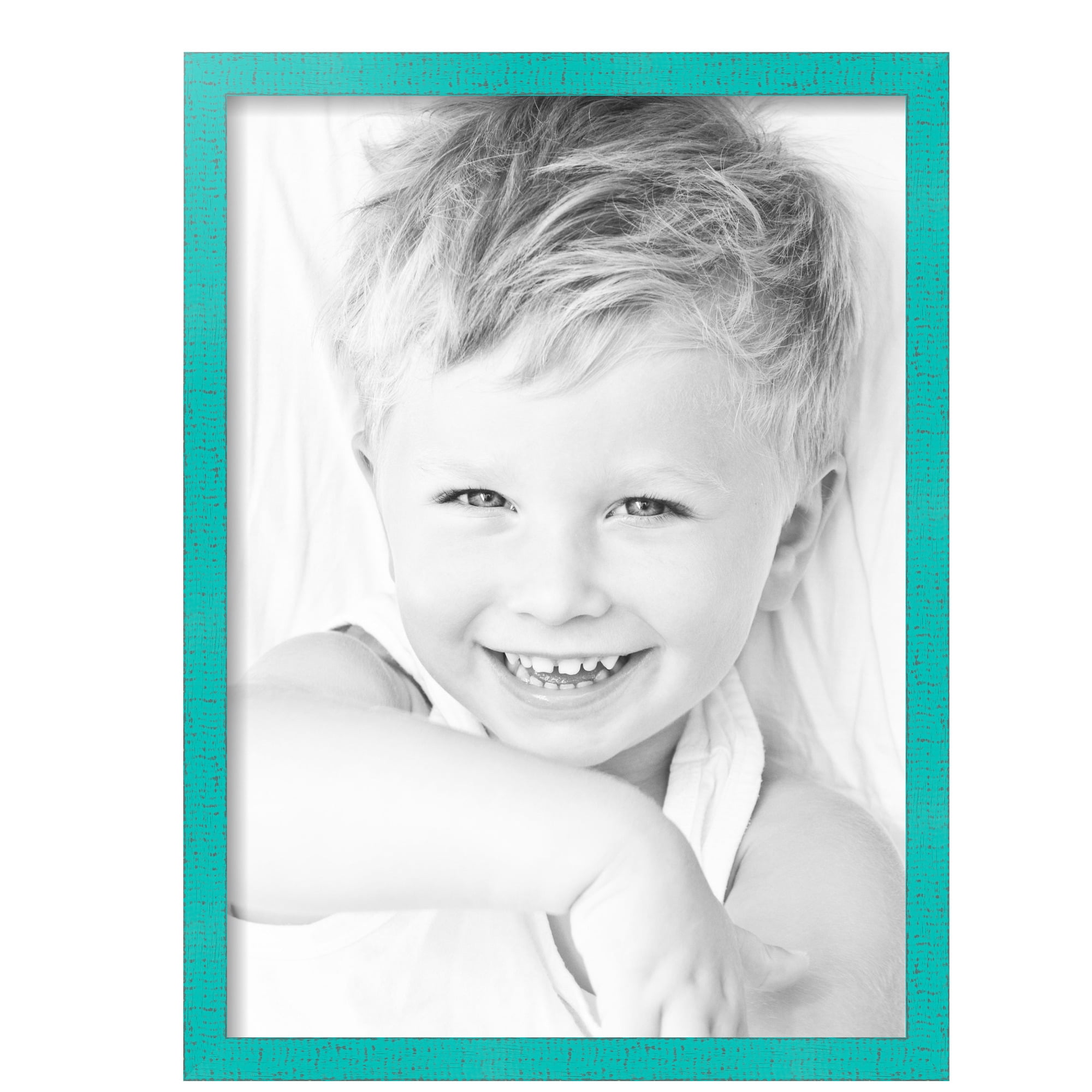 ArtToFrames 16" x 22" Aqua Picture Frame, 16x22 inch Green Wood Poster Frame (WOM-5186),  Pack
