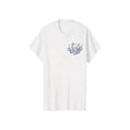 thumbnail image 1 of Women's Casual Short Sleeve T-Shirt - Dual-Sided octopus & Geometric Print, 180g 100% Cotton Breathable Crewneck Top, Relaxed Fit for Spring Summer Fall, Machine Washable, Seasonal Fashion, Playf, 1 of 6