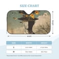 thumbnail image 2 of Kdxio Surreal Floral Mindscape Print Windshield Sun Shade, Foldable Sun Blocker for Car,Truck,SUV Automotive Interior Sun Protection,Reflective Shade for Front Windshield(Small), 2 of 6