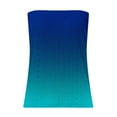 thumbnail image 5 of ZQGJB Womens Ombre Tube Tops Casual Summer Tie Dye Gradient Color Print Lace Crochet Eyelet Tanks Backless Dressy Bandeau Sleeveless Shirts Navy#01 M, 5 of 5