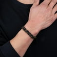 thumbnail image 3 of Men's Bracelet, Adjustable 8mm Men's Tiger Eye Black Matte Onyx Beads Bracelet for Boyfriend Husband Grandson, 3 of 6