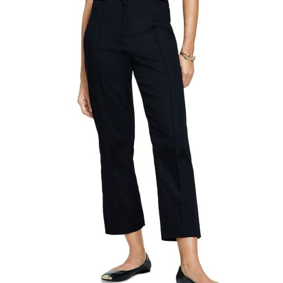 CeCe Womens Front Pintuck Casual Trouser Pants, Black, 10