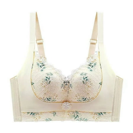 Ramiter Women S Lingerie Women Sexy Wireless Bra Top Vest Breathable Chest Pad Wearing Sports Underwear 40/90C White