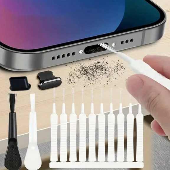 Phone Charging Port Cleaning Tool Kit, Cleaner Kit, Portable Phone Cleaning Tool, Phone Accessories for Smartphone, iPhone & Android Phone, Phone Maintenance and Cleaning Tools,