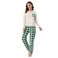 thumbnail image 2 of MintLimit Ensemble de Pyjama pour Femmes Manches Longues Ensemble de Pyjama Ample Doux 2 Pcs Vêtements de Nuit Vert m, 2 of 2