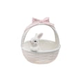 thumbnail image 4 of Canasta de Pascua de conejo de cerámica Cuencos de conejo de porcelana Mini estatua Centro de mesa 12cmx12cmx13.5cm, 4 of 9