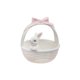 thumbnail image 4 of Canasta de Pascua de conejo de cerámica Cuencos de conejo de porcelana Mini estatua Centro de mesa 12cmx12cmx13.5cm, 4 of 9