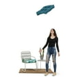 thumbnail image 3 of Duck Covers Water-Resistant Indoor Outdoor Seat Cushions, 19 x 19 x 5 inch, Blue Oasis Palm, 2 Pack, 3 of 8