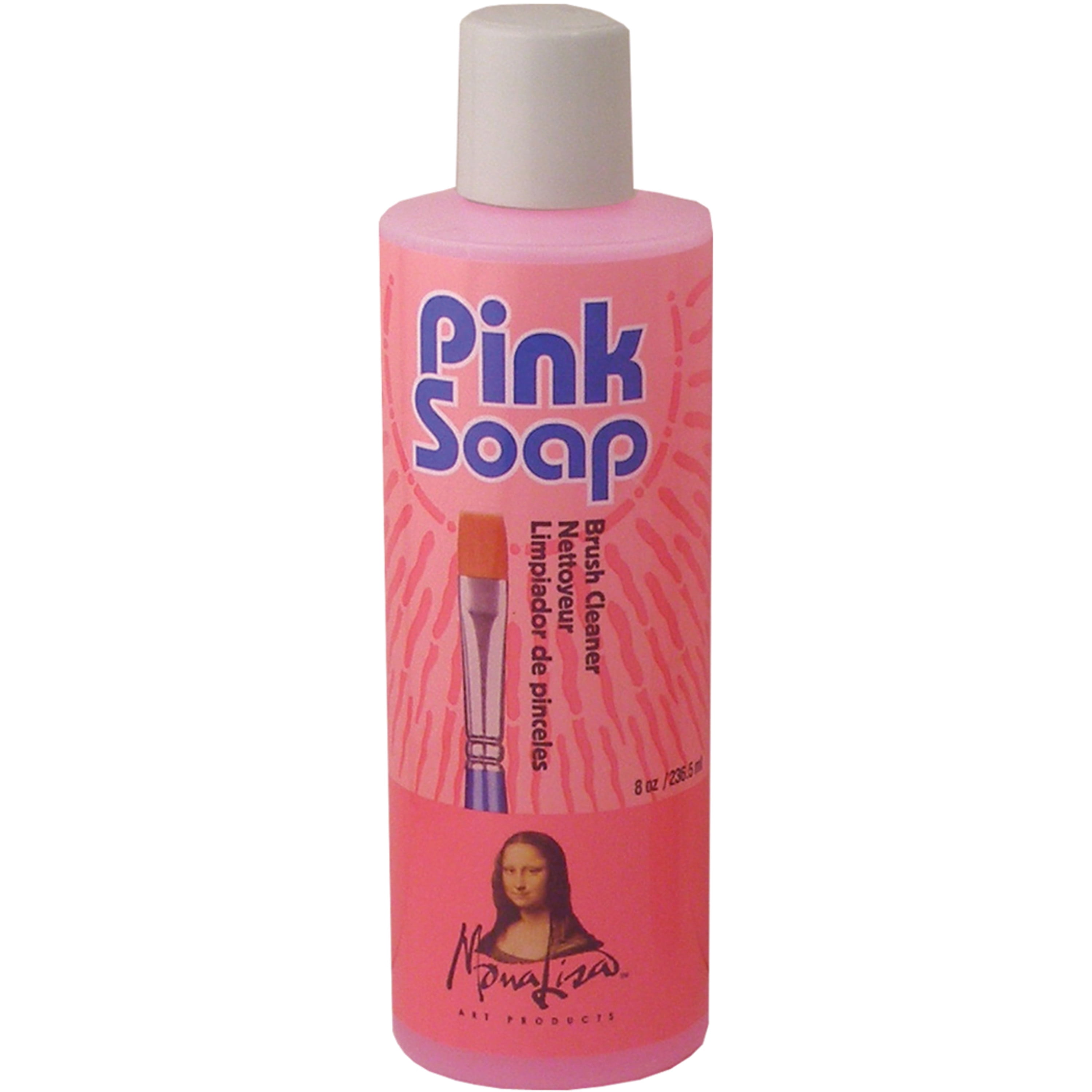 Mona Lisa Pink Soap Artist Brush Cleaner 8 oz.