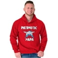 thumbnail image 5 of USA American Patriotic Papa Smurf Hoodie Hooded Sweatshirt Men Brisco Brands S, 5 of 6