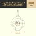 thumbnail image 6 of Lodge Blacklock Cast Iron Skillet Set - 10.25" & 12" Skillets - Preseasoned Cast Iron Skillet Pans - Easy Cleanup - Lightweight Design - Cast Iron Cookware - Premium Cast Iron Skillets, 6 of 7