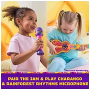 Dora the Explorer, Rainforest Rhythms Microphone with Music & Bilingual Phrases, for Kids Ages 3 and up