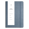 thumbnail image 2 of A5 PU Leather Journal Mist Texture 80 Sheets Lined Notebook with Waistband and Strap Silver Blue 1 Notebook, 2 of 8