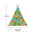 thumbnail image 3 of KLL Christmas Hats for Adults Plush Pineapple Print Santa Hat Xmas Fluffy Santa Claus Hat for Women Men, 3 of 6