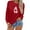 Red, variant on Zhanying Canada Sweatshirt Women Vintage Graphic Cute Pullover Oversized Long Sleeve Fall Tops Sweaters 2025 Trendy Clothes