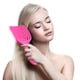 thumbnail image 2 of Peine duradero para masaje del cuero cabelludo, cepillo de pelo de goma hueco para salón de mujeres (rosa roja) Tmvgtek cuidado belleza, 2 of 9