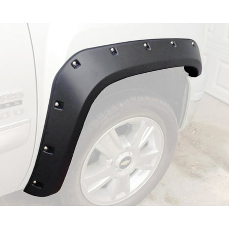 Chevrolet Silverado 3500 Fender - 2007-2013 Chevrolet Silverado Pocket / Rivet Style Fender Flares (Standard Bed (6'6