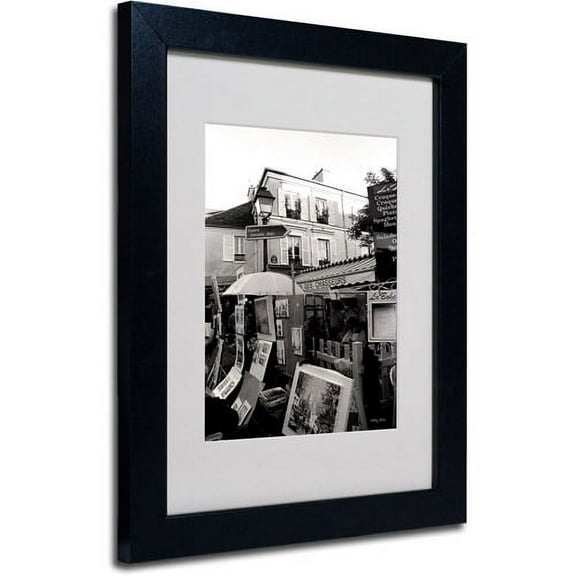 Trademark Fine Art 'Montmartre' Matted Framed Art by Kathy Yates