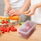 thumbnail image 5 of Caja de almacenamiento de doble rejilla, caja de almacenamiento de cocina, contenedor para conservar alimentos frescos, caja de almacenamiento para el hogar, utensilios de cocina, accesorios, 5 of 9