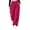 Hot Pink, variant on Women's Waterproof Hiking Pants Wide Leg Cargo Parachute Trousers with Zipper Pockets Drawstring Elastic Waist Outdoor Athletic Baggy Streetwear Yellow XXL