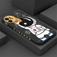 thumbnail image 2 of For iPhone 15 14 Pro Max 13 12 Pro 11 15 Plus Creative Astronaut Silicone Soft Case Shockproof Bumper Cartoon Phone Back Cover AW25-T1 For iPhone 13Pro Max, 2 of 5