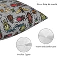 thumbnail image 3 of Yiaed Bright Insects Print Pillow Covers Super Soft Decorative Square Throw Pillow Covers Case Cushion Covers for Sofa Couch Bedroom Car Decor（No pillow core）-20"x20", 3 of 7