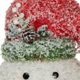 thumbnail image 5 of Northlight 22" Lighted Snowman Wearing a Red Frosted Hat with Pine Christmas Tree Topper, 5 of 6