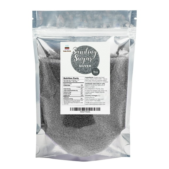 Sanding Sugar Silver 16 oz