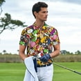 thumbnail image 3 of Saiise Mario N Mens Golf Shirt Moisture Wicking Dry Fit Mens Polo Shirts Dry Fit Performance Men's Golf Shirts Regular Fit Fashion Print, 3 of 7