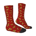 thumbnail image 2 of Goofa Hohey Bee Golden Printed Men's Crew Socks, Soft Durable Breathable Moisture-Wicking with Odor Control Cotton socks, 2 of 9