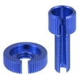 thumbnail image 3 of 2Pcs Blue 8mm Motorcycle Brake Clutch Levers Adjuster Screw Bolt M8x1.25, 3 of 6