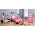 thumbnail image 5 of Rosebery Kids Traditional Metal Race Car Nightstand in Pink, 5 of 5