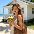 thumbnail image 4 of Tong Beach Tote For Large Capacity Sandproof Shoulder Travel Storage Organizer Summer Carryall, 4 of 5