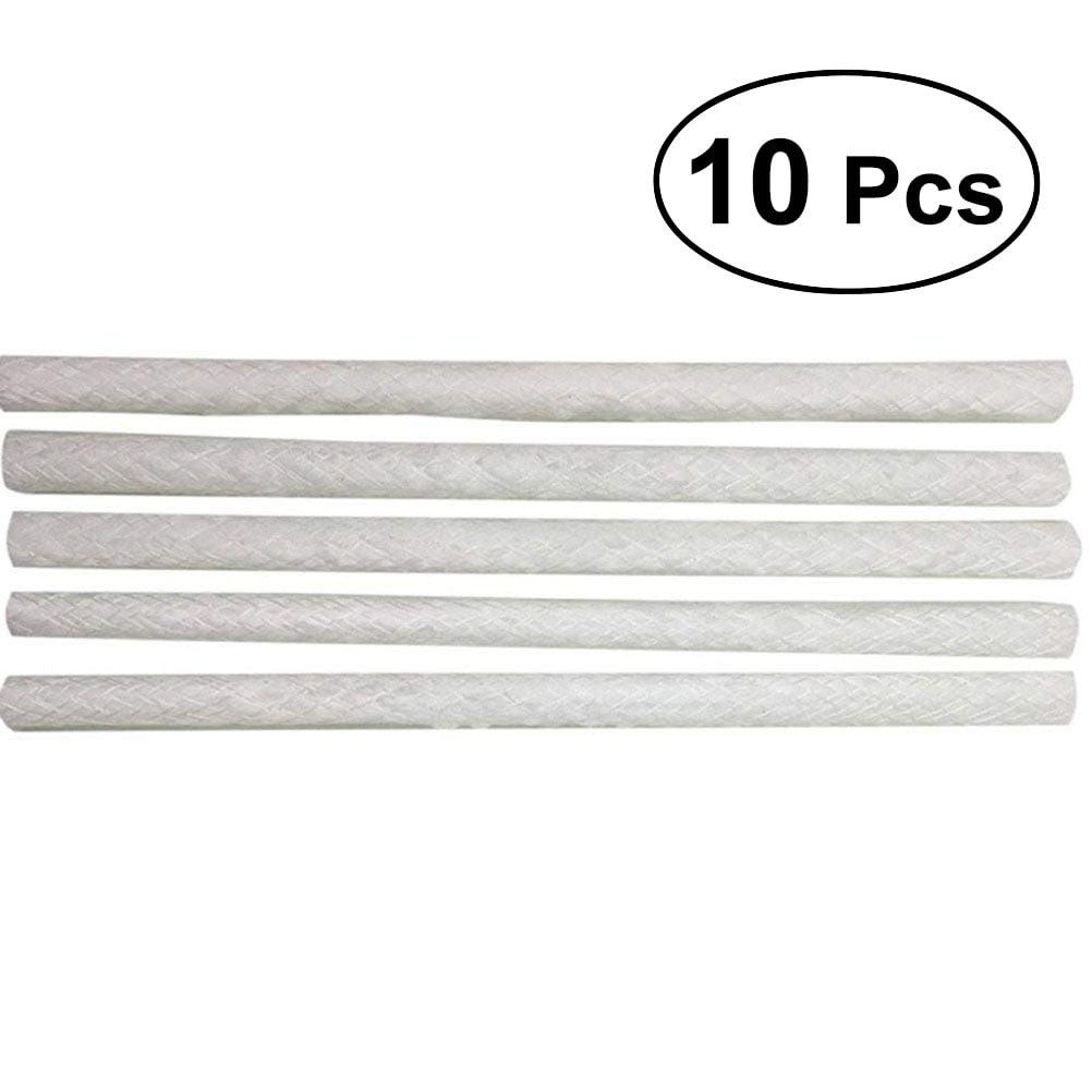 10pcs Long Life Fiberglass Replacement Tiki Torch Wick for Outdoor Wine Bottles Lanterns Garden Lights