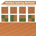 thumbnail image 6 of Costway 18 PCS Interlocking Deck Tiles Anti-slip Floor Tiles for Poolside All Weather Brown, 6 of 9