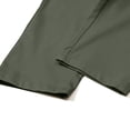 thumbnail image 7 of Men's Slim Fit Cargo Workwear Pants, Straight Leg Drawstring Elastic Waist Multi Pockets Casual Trousers Joggers, Quick Dry Breathable Lightweight Stretchy, Outdoor Hiking Gym, 7 of 7