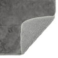 thumbnail image 5 of FurHaven Pet Throw Blanket | Waterproof Snuggly & Warm Faux Lambswool & Terry Pet Throw Blanket, Silver Gray, Extra Large, 5 of 5