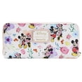 thumbnail image 1 of Cartera de mano Loungefly Disney con diseño floral de Mickey Minnie Mouse, 1 of 7