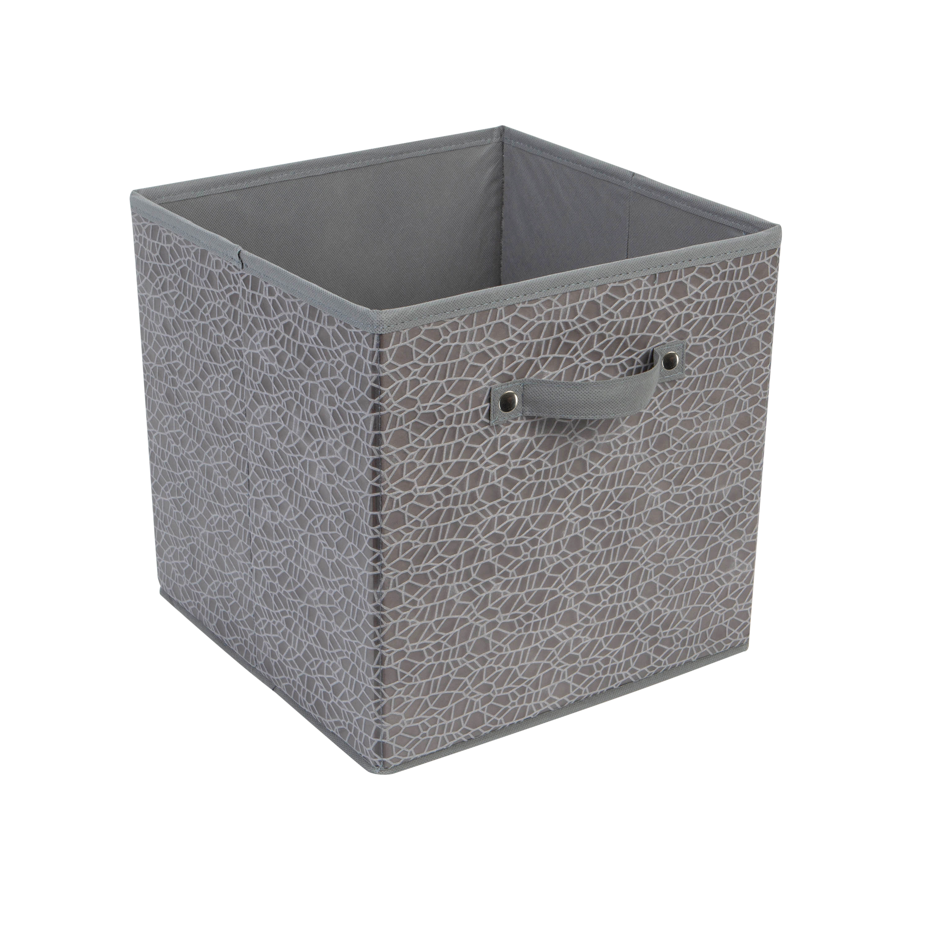 Simplify Embossed Nest Storage Cube in Grey