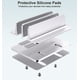 thumbnail image 3 of Soporte para portátil BULL-TECH vertical de 2 ranuras de aluminio plateado, 3 of 6