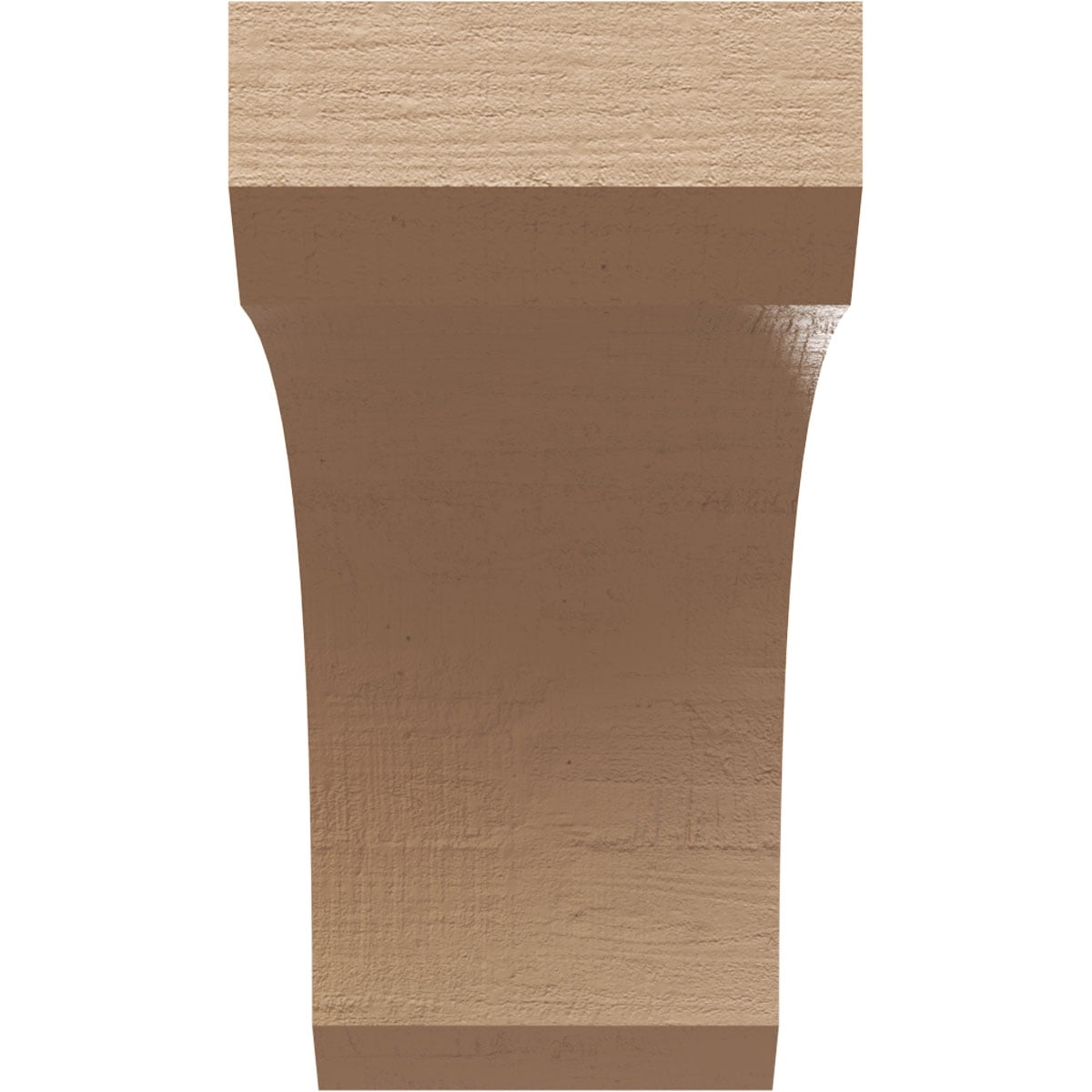 6"W x 12"D x 12"H Classic Legacy Rough Cedar Woodgrain TimberThane Corbel, Primed Tan