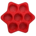 thumbnail image 2 of Silicone Baking Tray, 7 Cavity Hamburger Bun Pan, Easy Release Loaf Mold, Food-Grade, Dishwasher Safe for Making Breads, Muffins, and More, 2 of 2